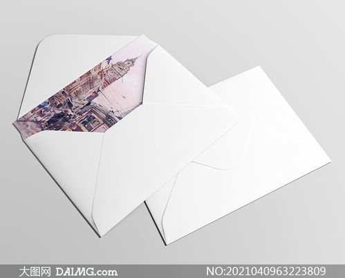 封套里的卡片纸张样机 分层素材的魅力与应用